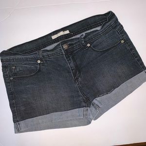2.1 Denim Black Jean shorts